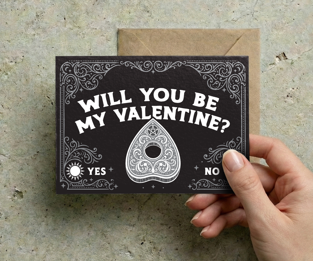Will You Be My Valentine? Ouija Board Card