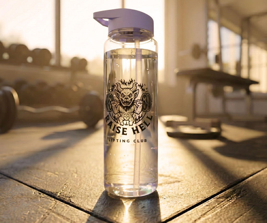 Raise Hell Lifting Club Logo Water Bottle
