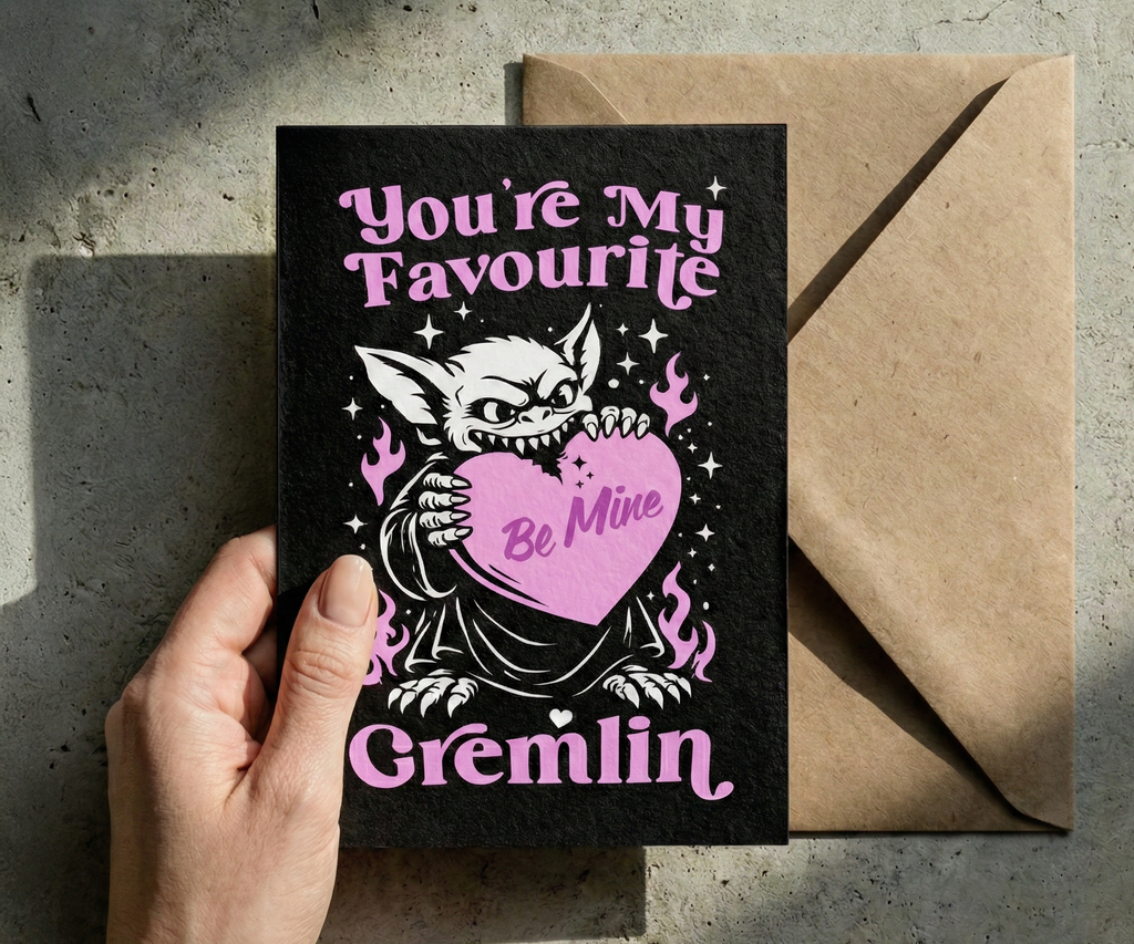 You're My Favourite Gremlin - Valentine's Card