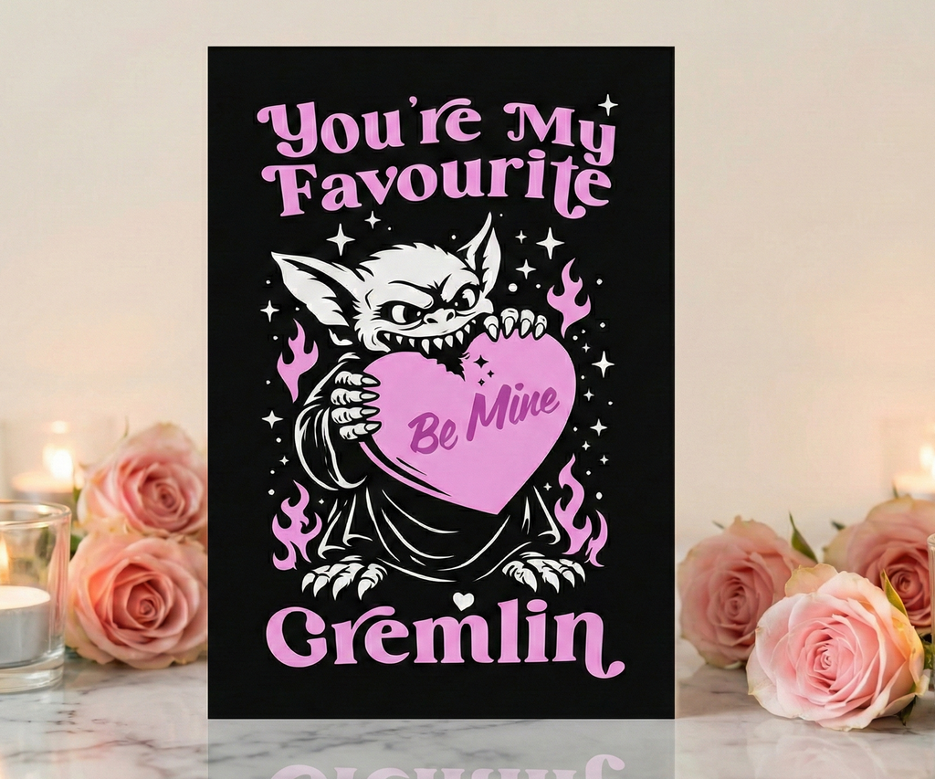 You're My Favourite Gremlin - Valentine's Card