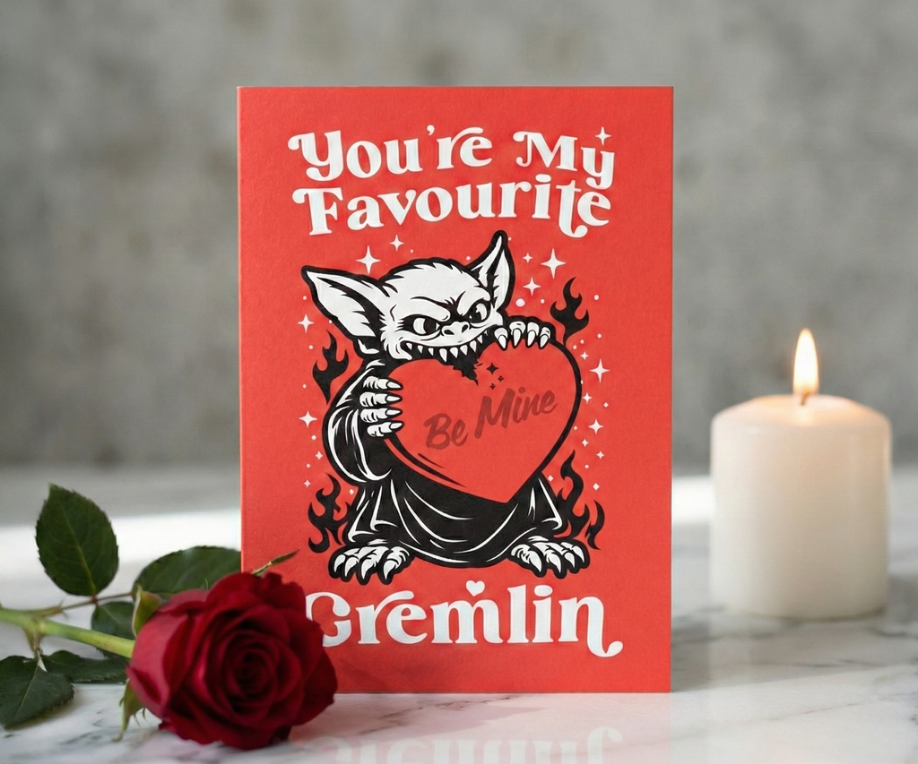 You're My Favourite Gremlin - Valentine's Card