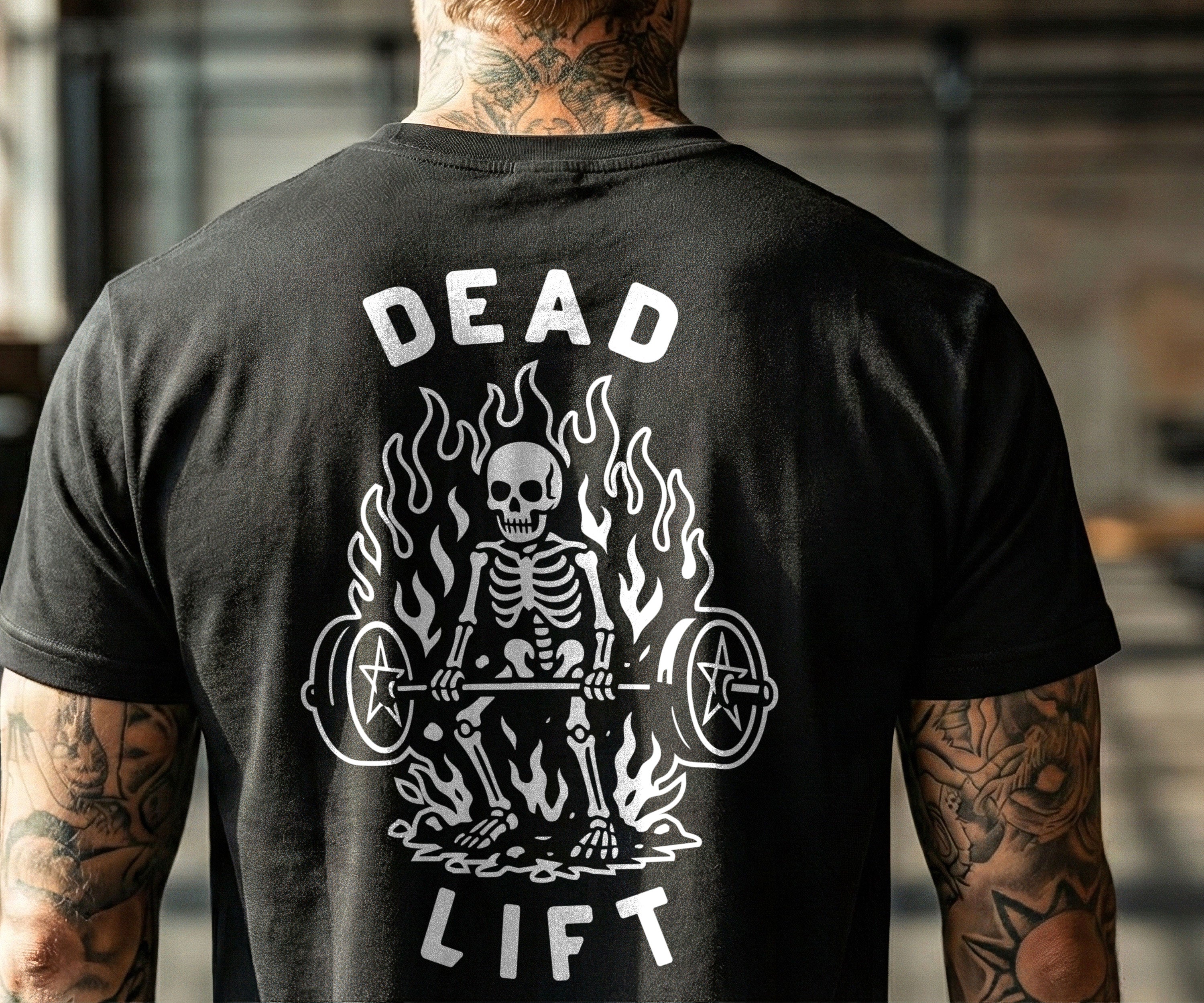 Dead Lift T-Shirt - Black unisex gym t-shirt for serious lifting